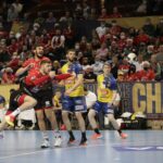 03.03.2022. EHL Liga Mistrzów. Mecz MKB-MVM Veszprem - Łomża Vive Kielce / Krzysztof Bujnowicz / Radio Kielce