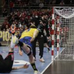 03.03.2022. EHL Liga Mistrzów. Mecz MKB-MVM Veszprem - Łomża Vive Kielce / Krzysztof Bujnowicz / Radio Kielce