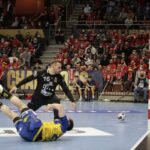 03.03.2022. EHL Liga Mistrzów. Mecz MKB-MVM Veszprem - Łomża Vive Kielce / Krzysztof Bujnowicz / Radio Kielce