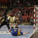 03.03.2022. EHL Liga Mistrzów. Mecz MKB-MVM Veszprem - Łomża Vive Kielce / Krzysztof Bujnowicz / Radio Kielce