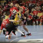 03.03.2022. EHL Liga Mistrzów. Mecz MKB-MVM Veszprem - Łomża Vive Kielce / Krzysztof Bujnowicz / Radio Kielce