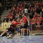 03.03.2022. EHL Liga Mistrzów. Mecz MKB-MVM Veszprem - Łomża Vive Kielce / Krzysztof Bujnowicz / Radio Kielce