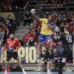 03.03.2022. EHL Liga Mistrzów. Mecz MKB-MVM Veszprem - Łomża Vive Kielce / Krzysztof Bujnowicz / Radio Kielce