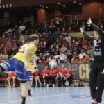 03.03.2022. EHL Liga Mistrzów. Mecz MKB-MVM Veszprem - Łomża Vive Kielce / Krzysztof Bujnowicz / Radio Kielce