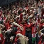 03.03.2022. EHL Liga Mistrzów. Mecz MKB-MVM Veszprem - Łomża Vive Kielce / Krzysztof Bujnowicz / Radio Kielce