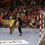 03.03.2022. EHL Liga Mistrzów. Mecz MKB-MVM Veszprem - Łomża Vive Kielce / Krzysztof Bujnowicz / Radio Kielce