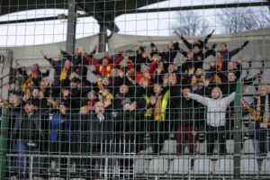 18.03.2022. Legnica. Mecz Miedź Legnica - Korona Kielce / Krzysztof Bujnowicz / Radio Kielce