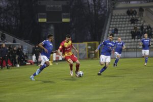 18.03.2022. Legnica. Mecz Miedź Legnica - Korona Kielce / Krzysztof Bujnowicz / Radio Kielce