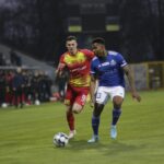 18.03.2022. Legnica. Mecz Miedź Legnica - Korona Kielce / Krzysztof Bujnowicz / Radio Kielce