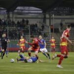 18.03.2022. Legnica. Mecz Miedź Legnica - Korona Kielce / Krzysztof Bujnowicz / Radio Kielce