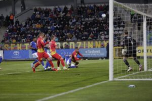 18.03.2022. Legnica. Mecz Miedź Legnica - Korona Kielce / Krzysztof Bujnowicz / Radio Kielce