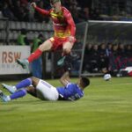 18.03.2022. Legnica. Mecz Miedź Legnica - Korona Kielce / Krzysztof Bujnowicz / Radio Kielce