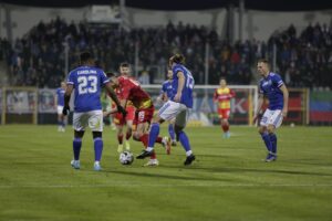 18.03.2022. Legnica. Mecz Miedź Legnica - Korona Kielce / Krzysztof Bujnowicz / Radio Kielce