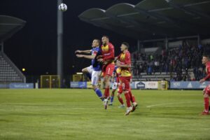 18.03.2022. Legnica. Mecz Miedź Legnica - Korona Kielce / Krzysztof Bujnowicz / Radio Kielce