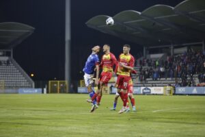 18.03.2022. Legnica. Mecz Miedź Legnica - Korona Kielce / Krzysztof Bujnowicz / Radio Kielce