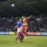 18.03.2022. Legnica. Mecz Miedź Legnica - Korona Kielce / Krzysztof Bujnowicz / Radio Kielce