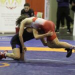 05.03.2022. Chęciny. I Puchar Polski Kadetów w zapasach / Jarosław Kubalski / Radio Kielce