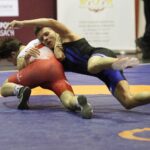 05.03.2022. Chęciny. I Puchar Polski Kadetów w zapasach / Jarosław Kubalski / Radio Kielce