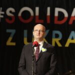 05.03.2022. Opatów. Koncert „Solidarni z Ukrainą”. Na zdjęciu: Piotr Wawrzyk - wiceminister spraw zagranicznych / Jarosław Kubalski / Radio Kielce