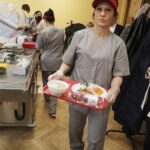 08.03.2022 Kielce. Wojewódzki Szpital Zespolony. Konferencja na temat zmiany wyżywienia pacjentów. Wyżywienie. Catering / Jarosław Kubalski / Radio Kielce