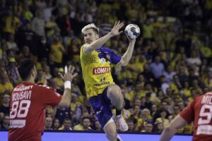 09.03.2022 Kielce. Mecz Ligi Mistrzów: Łomża Vive Kielce - Dynamo Bukareszt. Alex Dujszebajew / Jarosław Kubalski / Radio Kielce