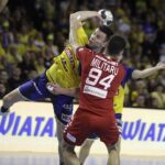 09.03.2022 Kielce. Mecz Ligi Mistrzów: Łomża Vive Kielce - Dynamo Bukareszt. Artsem Karalek / Jarosław Kubalski / Radio Kielce