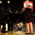 17.03.2022 Kielce. Zespół Państwowych Szkół Muzycznych im. Ludomira Różyckiego. Koncert charytatywny dla Ukrainy. Maja Górecka - obój, przy fortepianie Przemysław Rudkowski, / Jarosław Kubalski / Radio Kielce