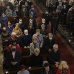 25.03.2022 Kielce. Katedra. Nabożeństwo Drogi Krzyżowej  z aktem poświęcenia Rosji i Ukrainy Matce Bożej / Jarosław Kubalski / Radio Kielce