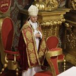 25.03.2022 Kielce. Katedra. Nabożeństwo Drogi Krzyżowej  z aktem poświęcenia Rosji i Ukrainy Matce Bożej / Jarosław Kubalski / Radio Kielce