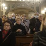 25.03.2022 Kielce. Katedra. Nabożeństwo Drogi Krzyżowej  z aktem poświęcenia Rosji i Ukrainy Matce Bożej / Jarosław Kubalski / Radio Kielce