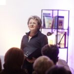 27.03.2022 Kielce. Radio eM. Spotkanie z cyklu "Artyści i Ikony". Dyrektor ds. informacji i publicystyki Radia eM Katarzyna Bernat / Jarosław Kubalski / Radio Kielce