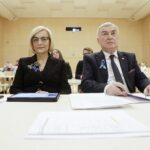 28.03.2022 Kielce. Sesja Sejmiku Województwa Świętokrzyskiego. Na zdjęciu wicemarszałek Renata Janik i marszałek Andrzej Betkowski / Jarosław Kubalski / Radio Kielce