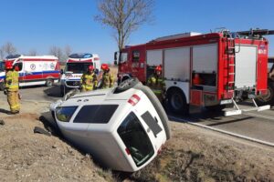 25.03.2022. Hajdaszek. Wypadek / KP PSP w Pińczowie