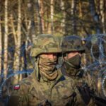 23.03.2022. Granica polsko-białoruska. Patrole Wojska Polskiego / 16 Dywizja Zmechanizowana