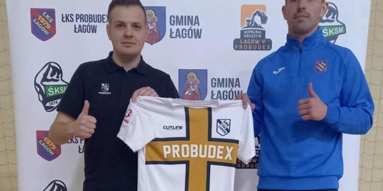 Na zdjęciu (od lewej): Wojciech Śmiech-  dyrektor sportowy ŁKS Probudex Łagów i Sergiy Meliniszyn / ŁKS Probudex Łagów
