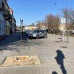 15.03.2022. Opatów. Wycięte drzewa na Rynku / Emilia Sitarska / Radio Kielce