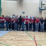 21.03.2022. Opatów. Wizytacja wojewody centralnego magazynu w LO im. Bartosza Głowackiego / Emilia Sitarska / Radio Kielce