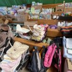 21.03.2022. Opatów. Wizytacja wojewody centralnego magazynu w LO im. Bartosza Głowackiego / Emilia Sitarska / Radio Kielce