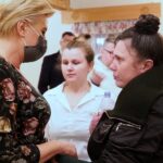 04.03.2022. Dwikozy. Spotkanie Pierwszej Damy Agaty Kornhauser-Dudy z uchodźcami / Wiesław Stępień