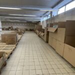 08.03.2022. Ostrowiec Św. Powiatowy Punkt Pomocy Humanitarnej przy ulicy Mickiewicza / Emilia Sitarska / Radio Kielce