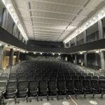 16.03.2022. Ostrowiec Św. Remontowany budynek kina Etiuda / Emilia Sitarska / Radio Kielce