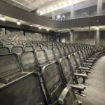 16.03.2022. Ostrowiec Św. Remontowany budynek kina Etiuda / Emilia Sitarska / Radio Kielce