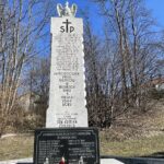 13.03.2022. Bieliny. Uroczystości upamiętniające ofiary mordu dokonanego przez hitlerowców w 1944 roku / Paulina Michta / Radio Kielce