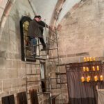 15.03.2022. Wąchock. Plan filmowy serialu „Korona królów. Jagiellonowie” / Anna Głąb / Radio Kielce