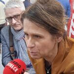 06.04.2022. Sandomierz. 30. Spotkania Sadownicze. Na zdjęciu: Adam Puściński - firma ABW i Katarzyna Gołąb - specjalista prelegent / Piotr Michalski / Radio Kielce