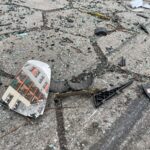 03.04.2022. Kielce. Parking przy ulicy Źródłowej. Zniszczone samochody / Wiktor Taszłow / Radio Kielce