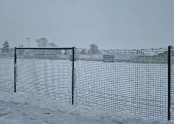 02.04.2022. Biała Podlaska. Boisko w Białej Podlaskiej / Podlasie Biała Podlaska/Facebook