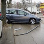 11.04.2022. Kielce. Kolizja na ul. Wiśniowej / Piotr Kwaśniewski / Radio Kielce