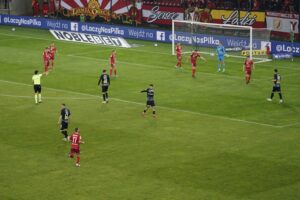 26.04.2022. Mecz: Widzew Łódź - Korona Kielce / Sebastian Kalwat / Radio Kielce