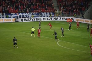 26.04.2022. Mecz: Widzew Łódź - Korona Kielce / Sebastian Kalwat / Radio Kielce
